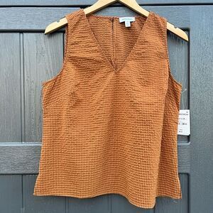 Nordstrom Textured Sleeveless Blouse Women size M